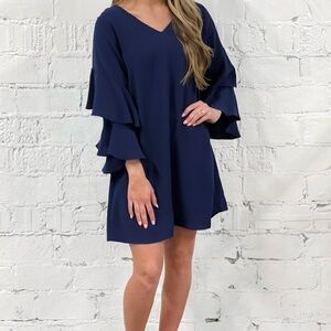 Jodifl size small ruffled sleeve dress